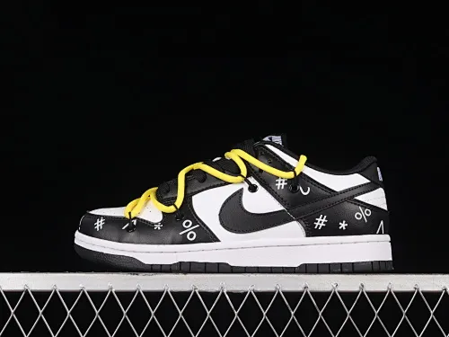 All Categories Nk SB Dunk Series Nk SB Dunk Low Low-top sneakers Nk Dunk Low Black and White Panda Code Customized version of deconstructed strap casual sneakers DD1391-100